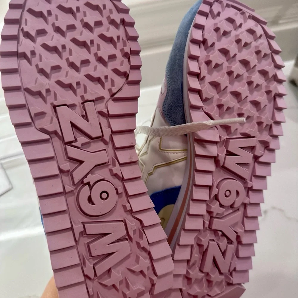 W6YZ      Yak suede colorblock retro platform sneakers - Picture 10 of 12